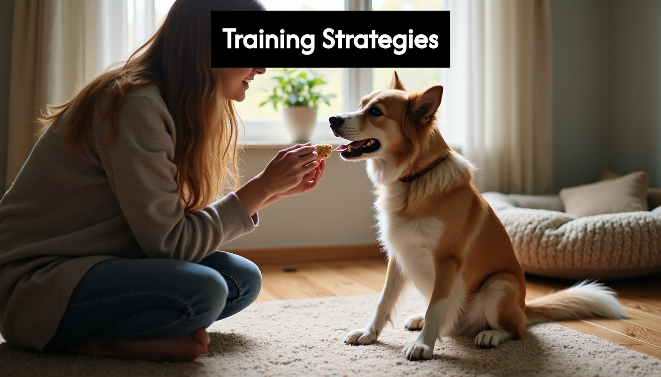 Dog receives reward for learning basic command