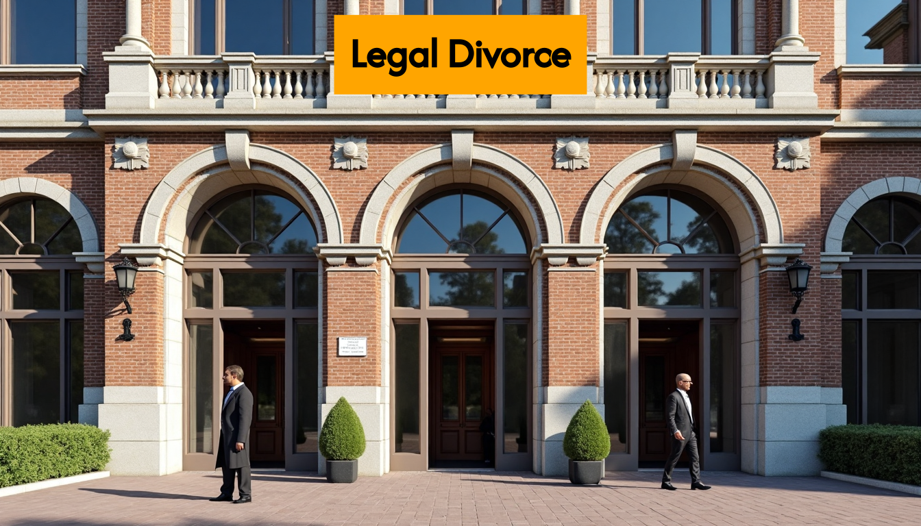 Legal Divorce Process in the Netherlands for International Couples 3 Dutch courthouse exterior with people entering