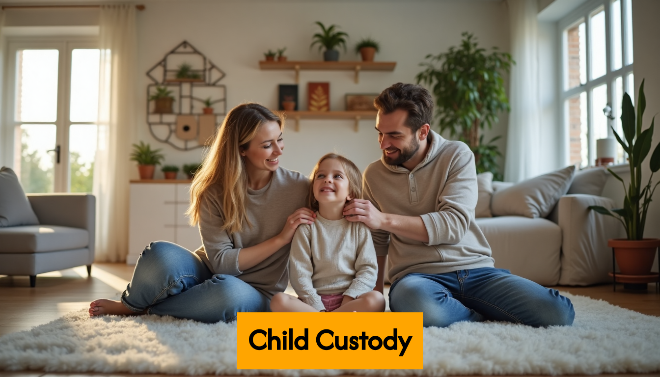 Dutch parents with children in bright home
