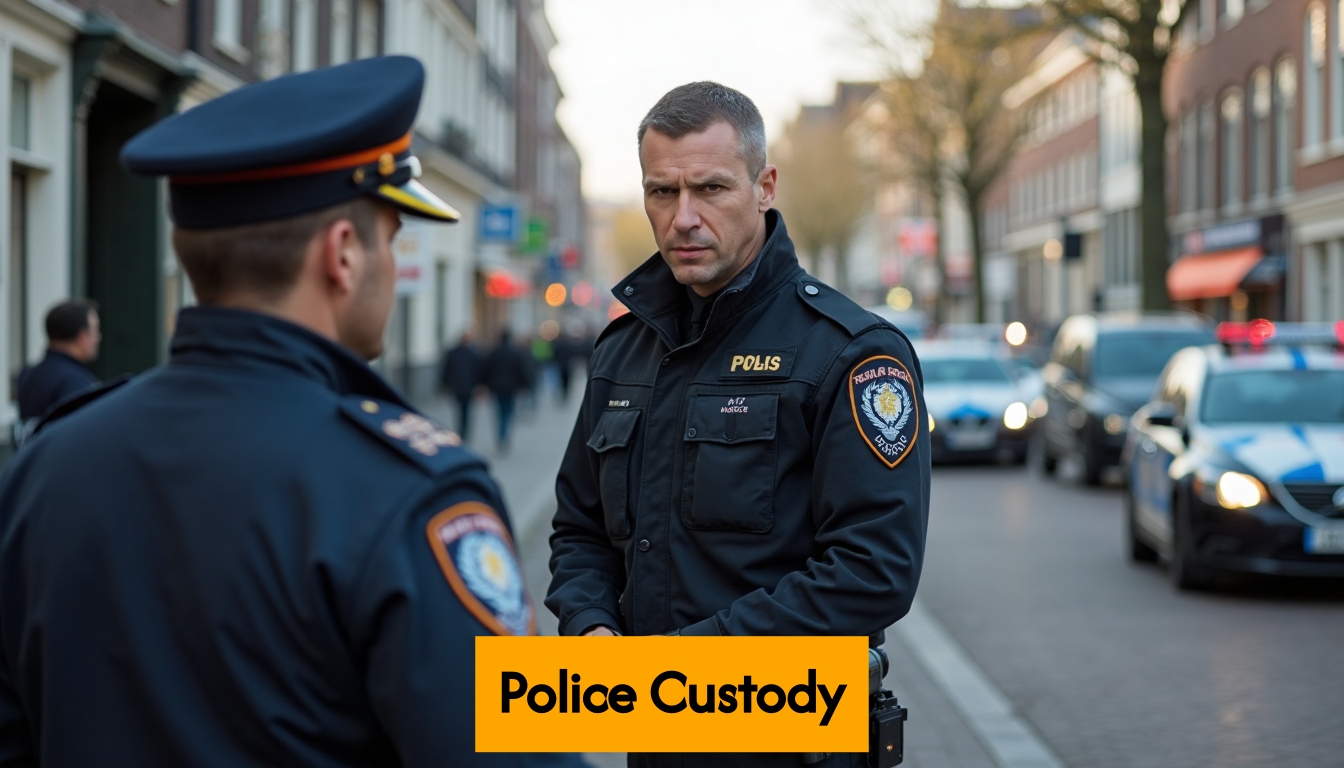 Dutch police arrest on city street