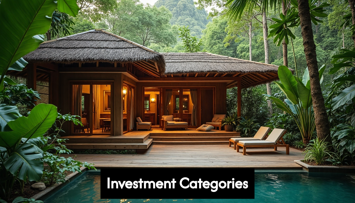 Eco lodge among lush Costa Rican jungle