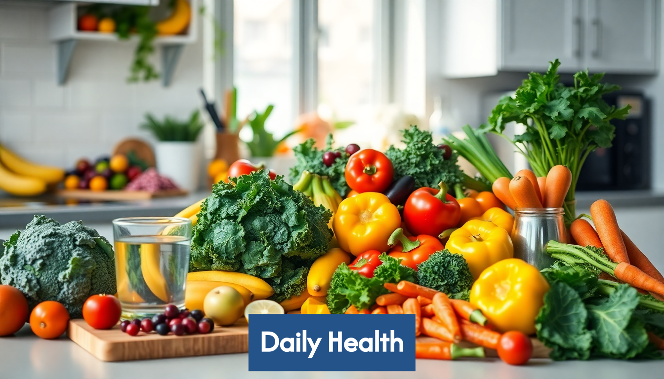 Fresh fruits and vegetables for health