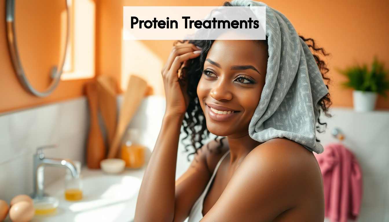 Applying protein treatment