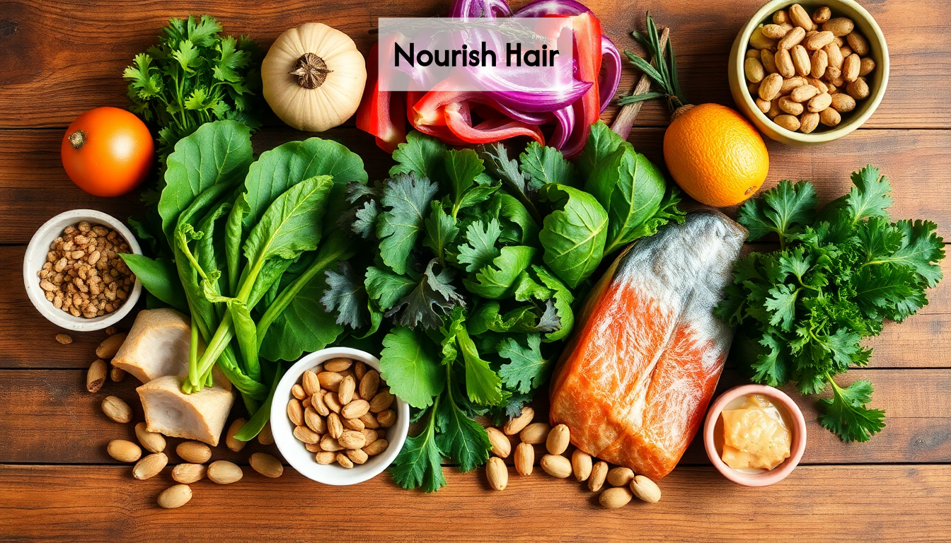 Healthy foods for hair growth