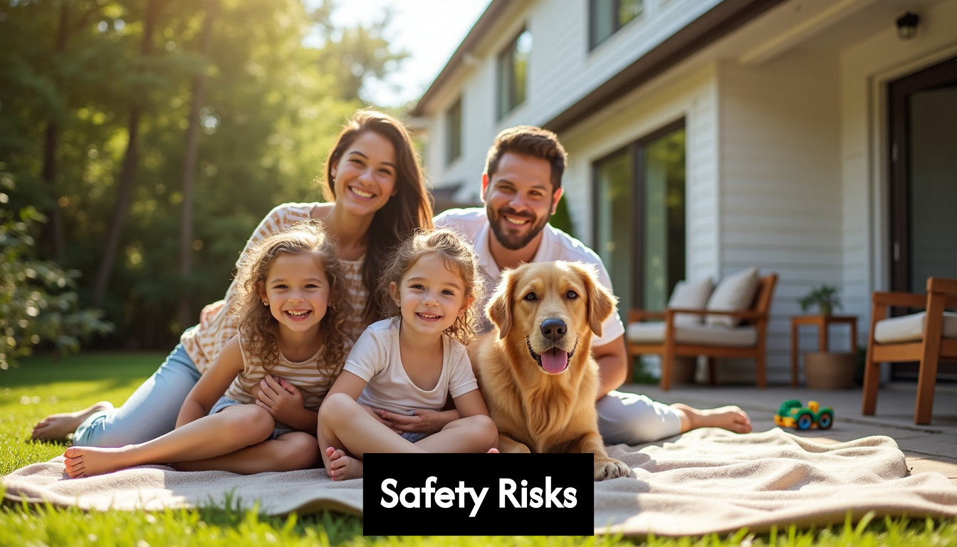 Family and pet safe on patio after pest service