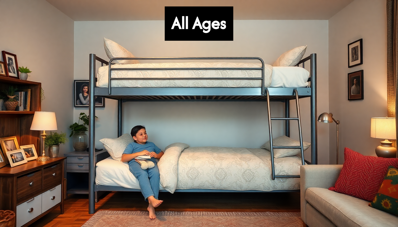 Family home with multigenerational bunk beds