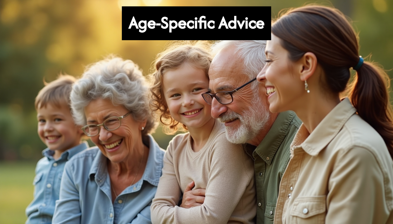 Family of all ages symbolizing eye health