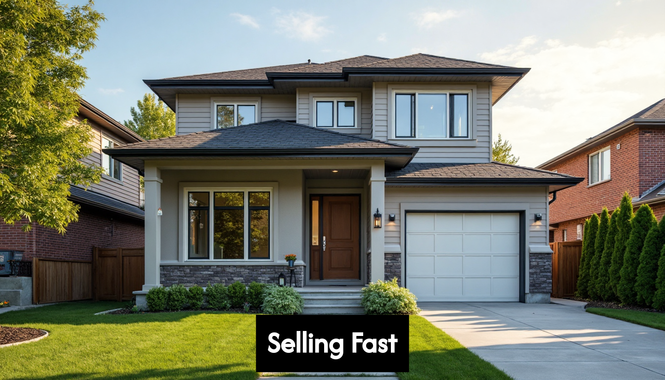 Front of staged home in Toronto with curb appeal