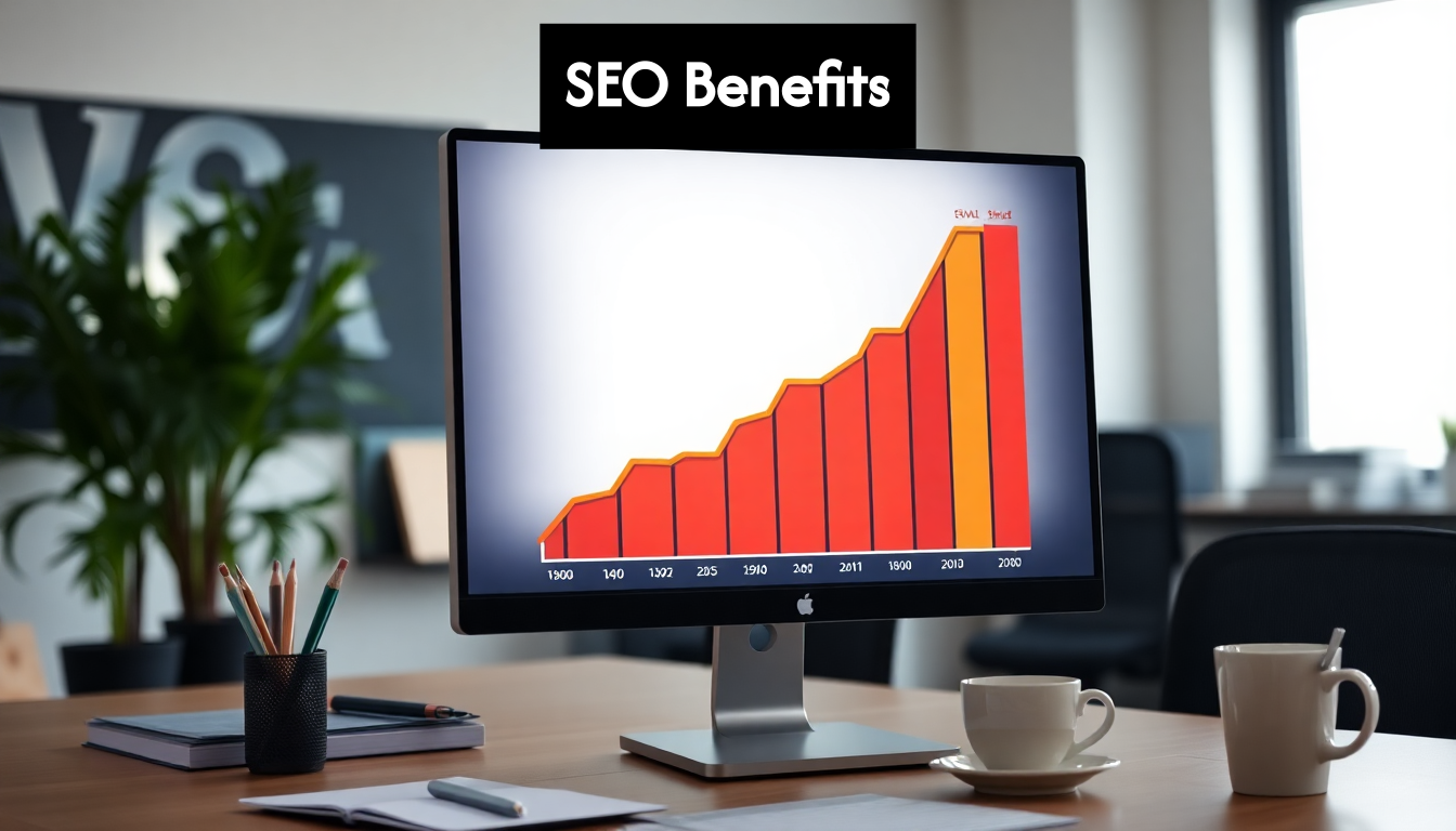 Graph showing traffic growth through SEO