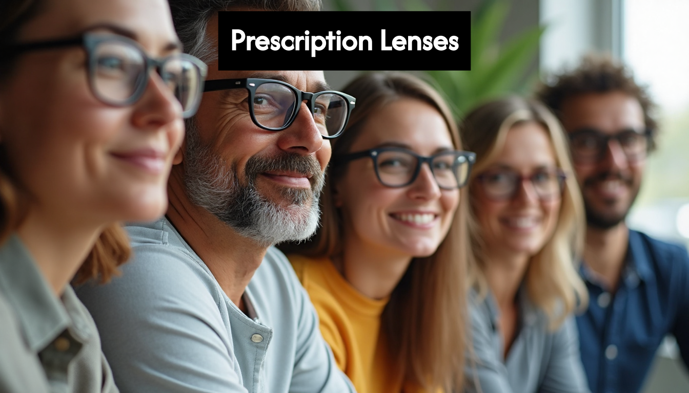 Group of people wearing prescription glasses