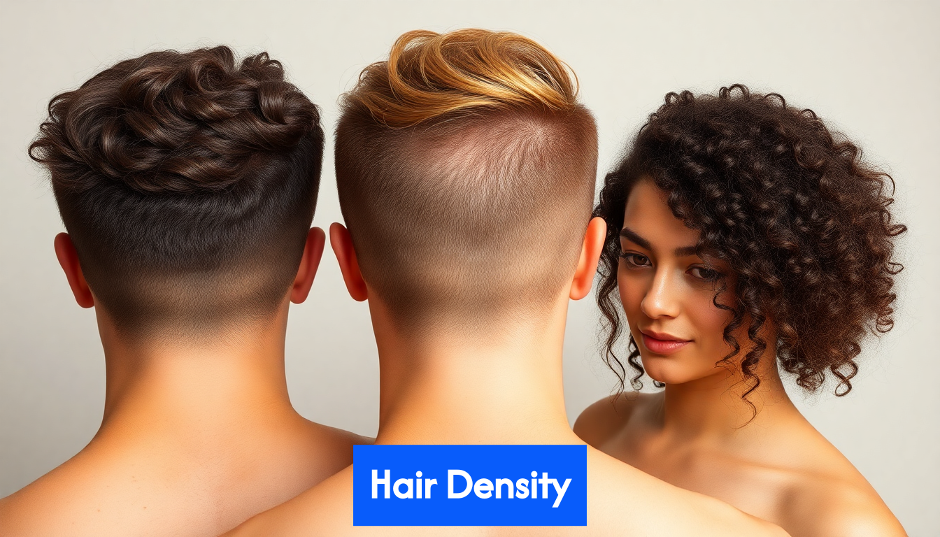 Hair density examples