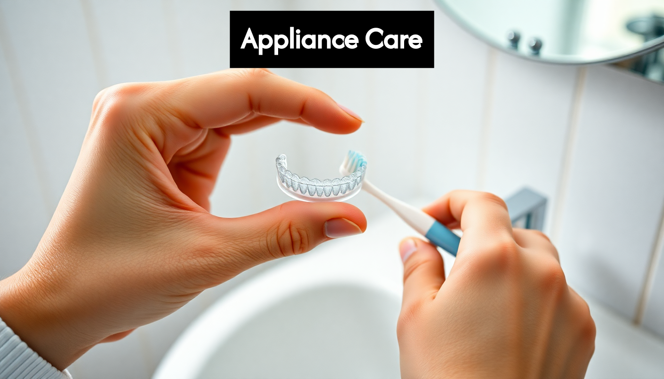Hand cleaning orthodontic aligner with toothbrush