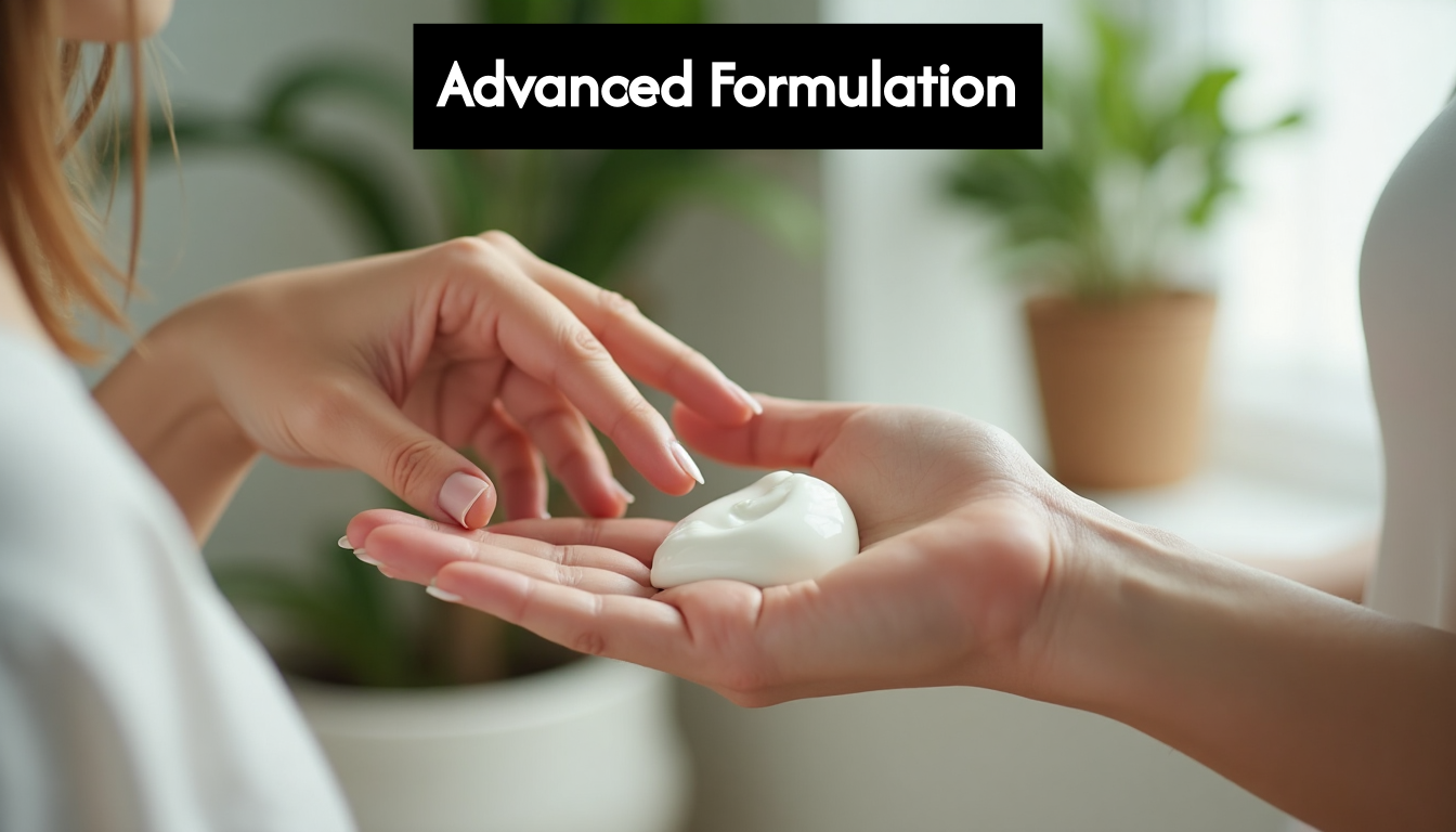 Hands applying gentle cruelty-free moisturizer