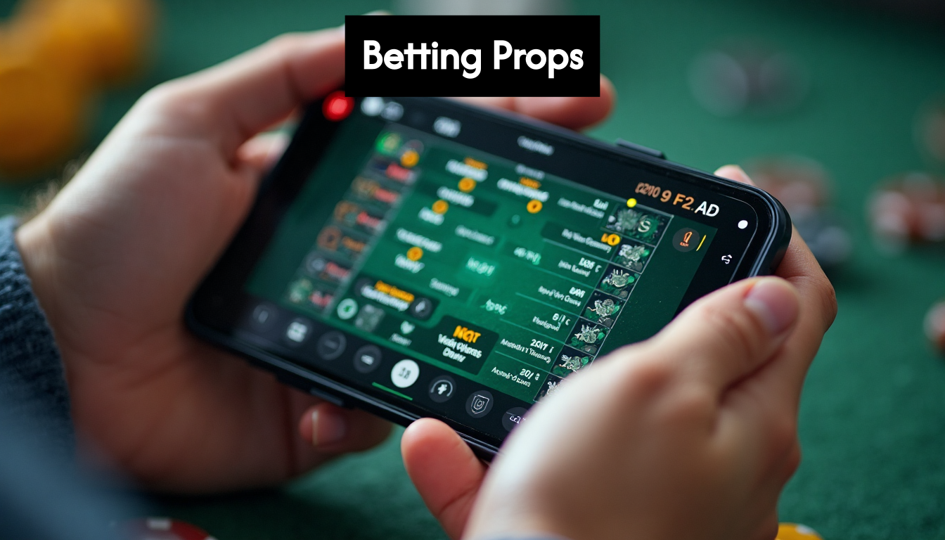 Hands using phone for sports betting