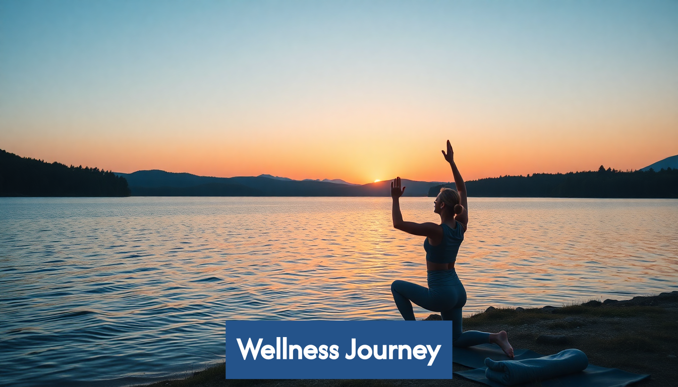 Scenic wellness journey representation
