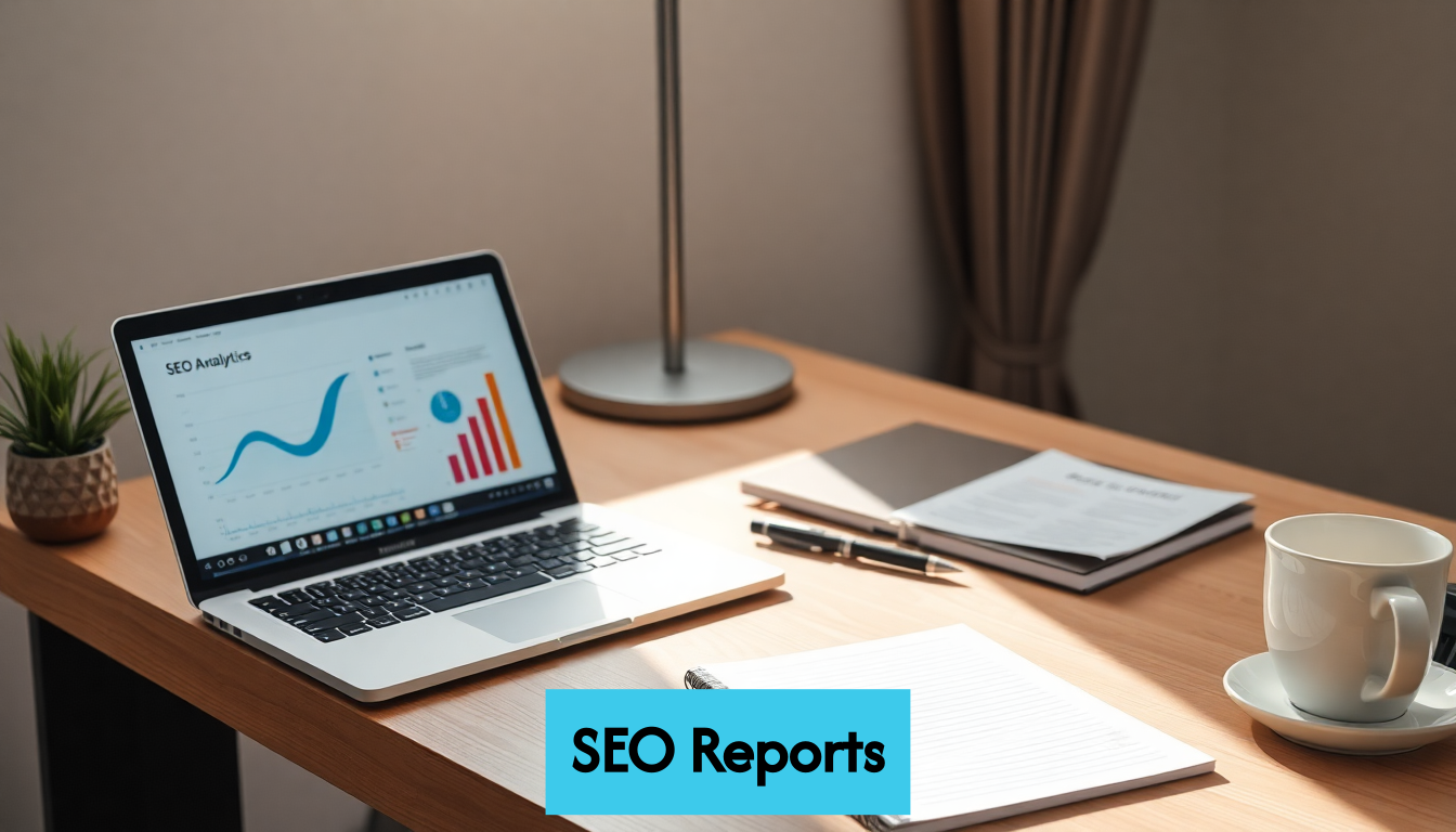 SEO reports on a computer screen