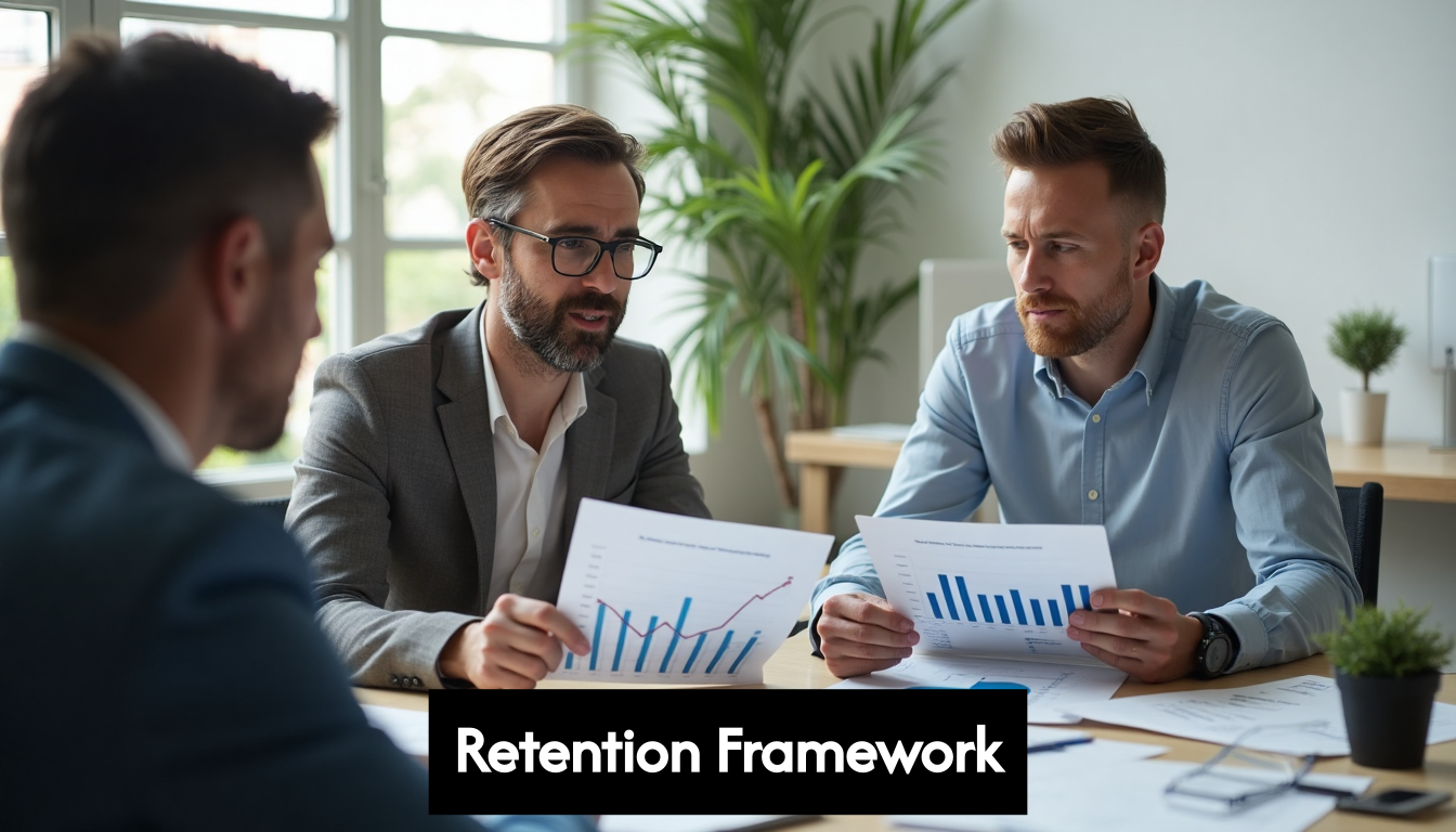 HR professionals reviewing employee data together