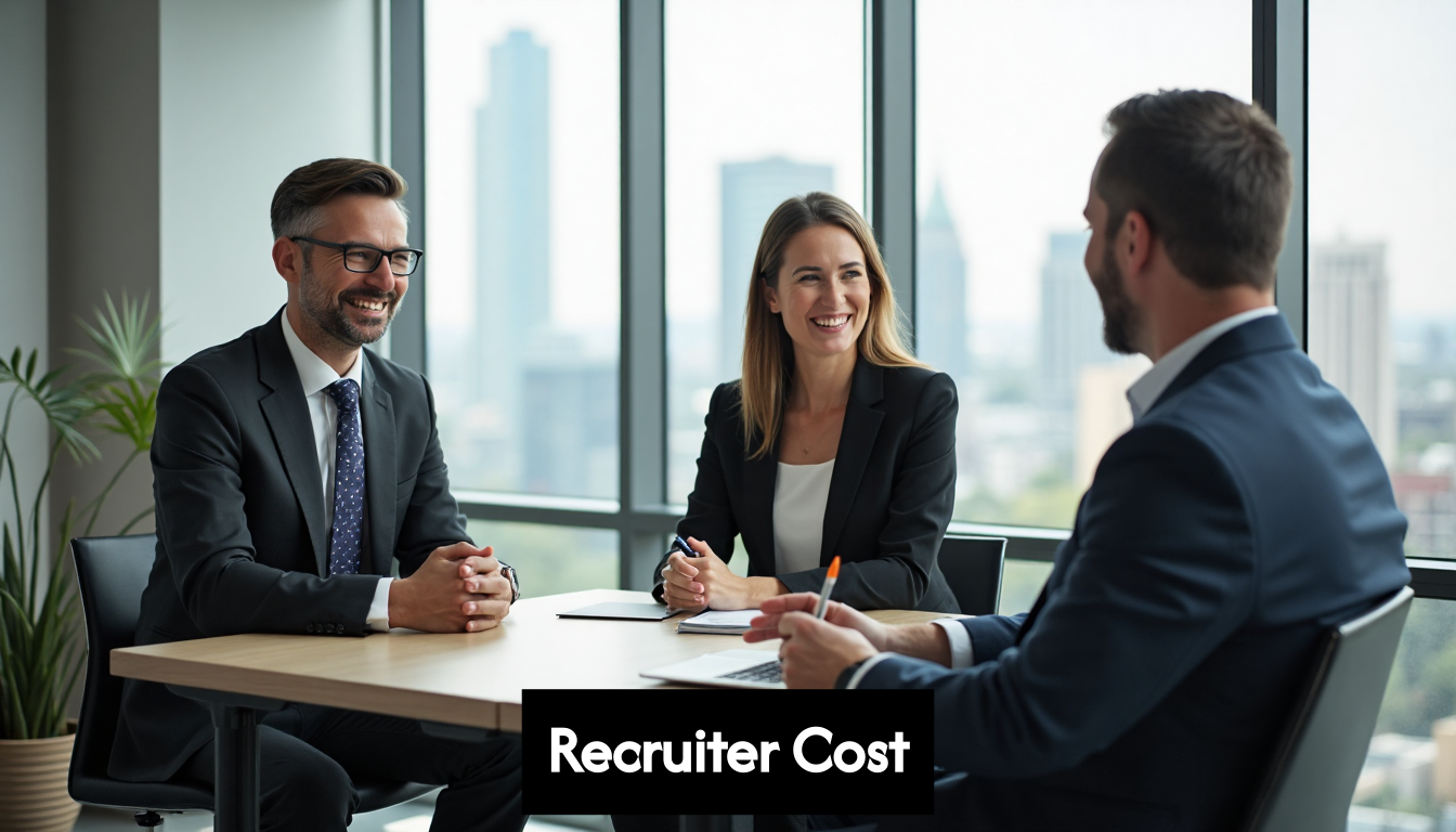 HR recruiter interviewing candidate in office