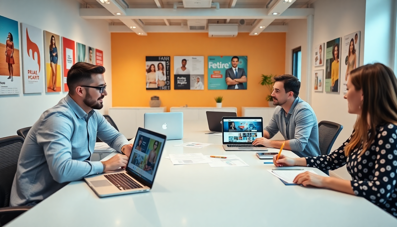 A team discussing influencer marketing strategies