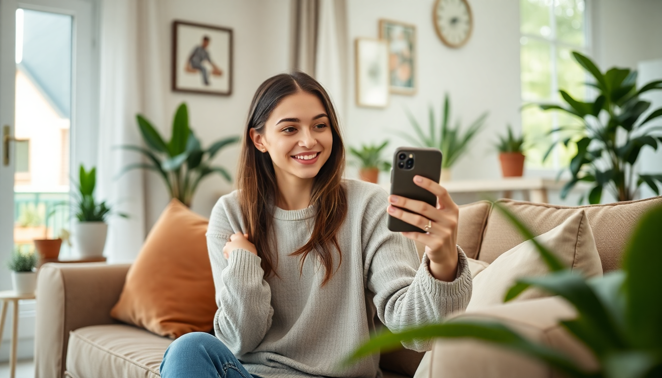 Micro-influencer livestreaming from home