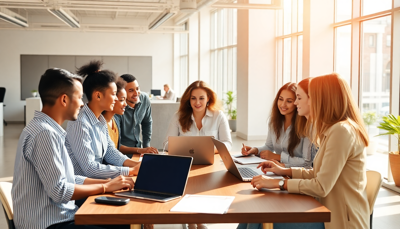 Team planning influencer marketing campagin