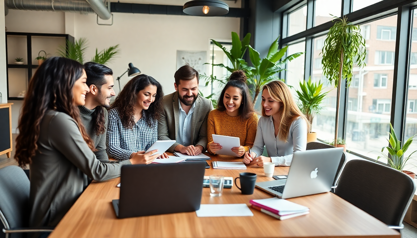 Brand managers and influencers planning strategy