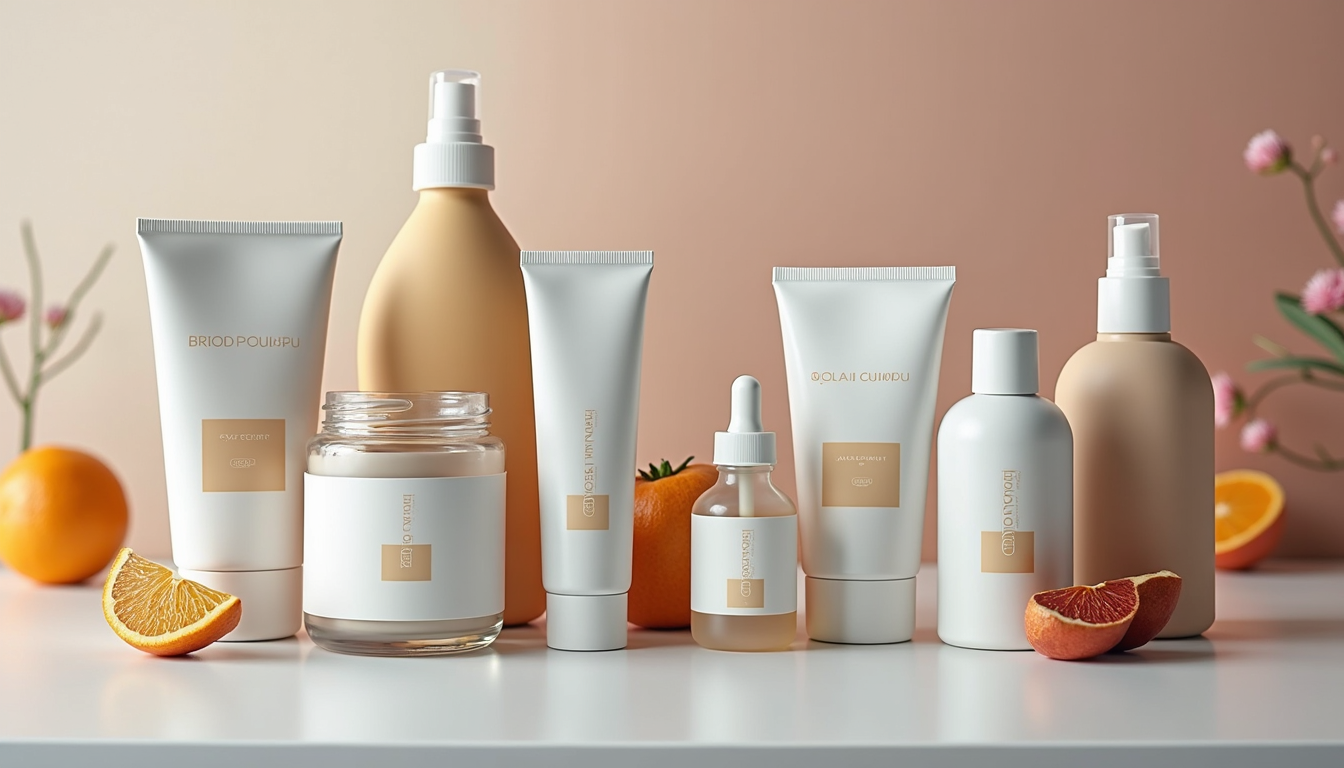 Assortment of product labels on packaging.