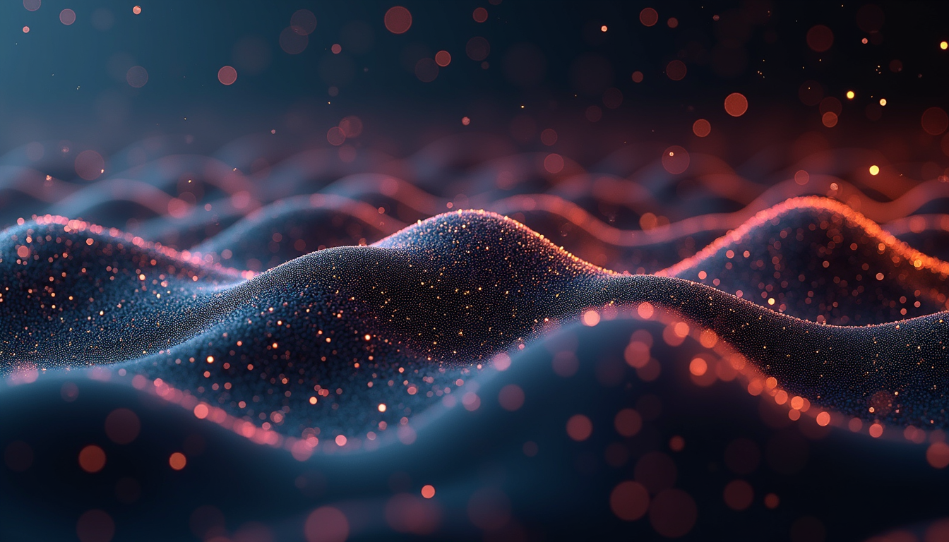 Abstract data streams connecting.