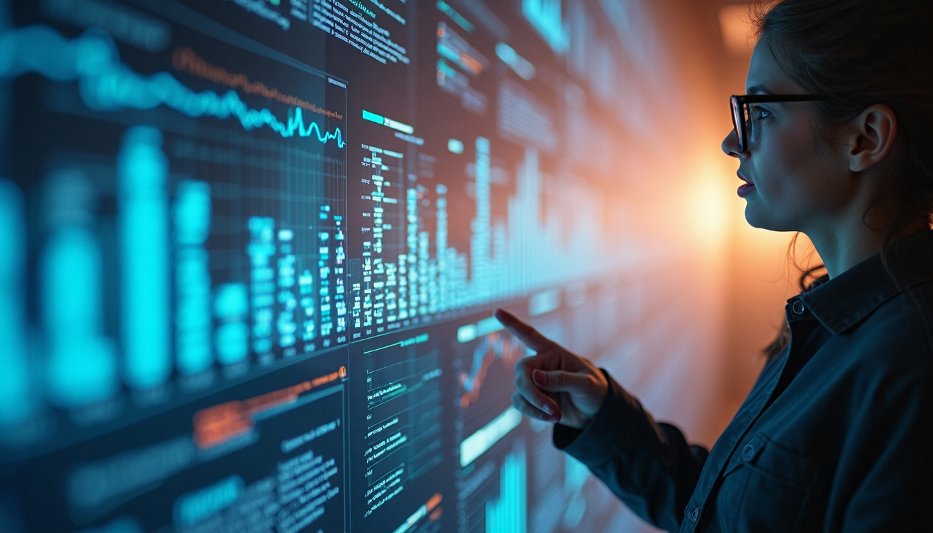 Data flowing into insights visualizations.