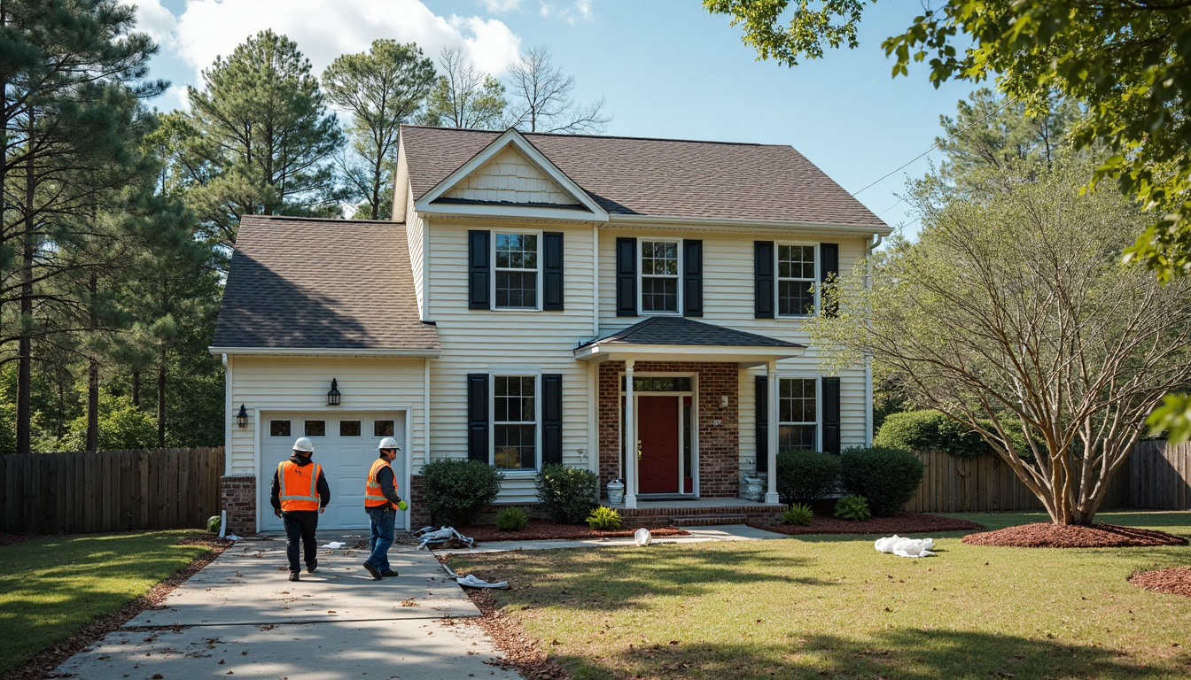 Home Renovation After Disaster: Charlotte, NC Solutions for 2025 1 Charlotte home under repair after disaster