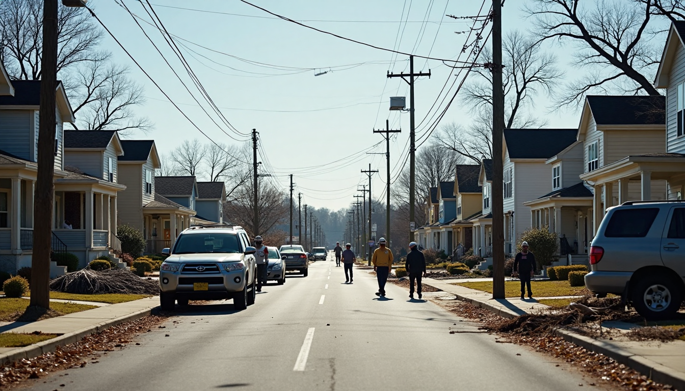 Charlotte neighborhood with homes under recovery after disaster