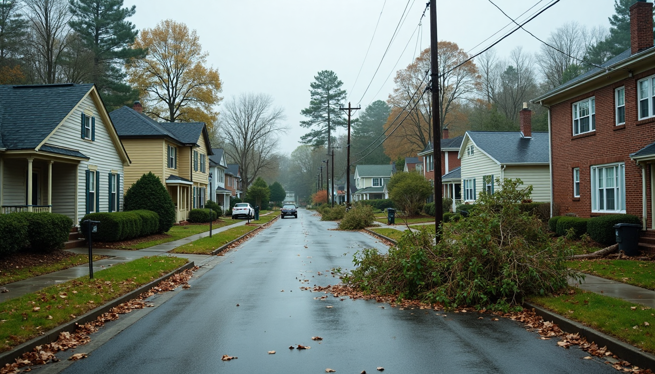 Charlotte homes with post-storm roof and tree damage