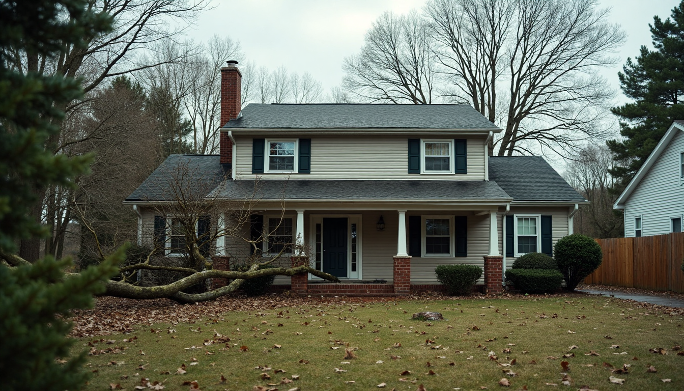 Documenting Storm Damage in Charlotte, NC: 2025 Guide for Property Owners 1 Storm-damaged Charlotte residential home after severe weather