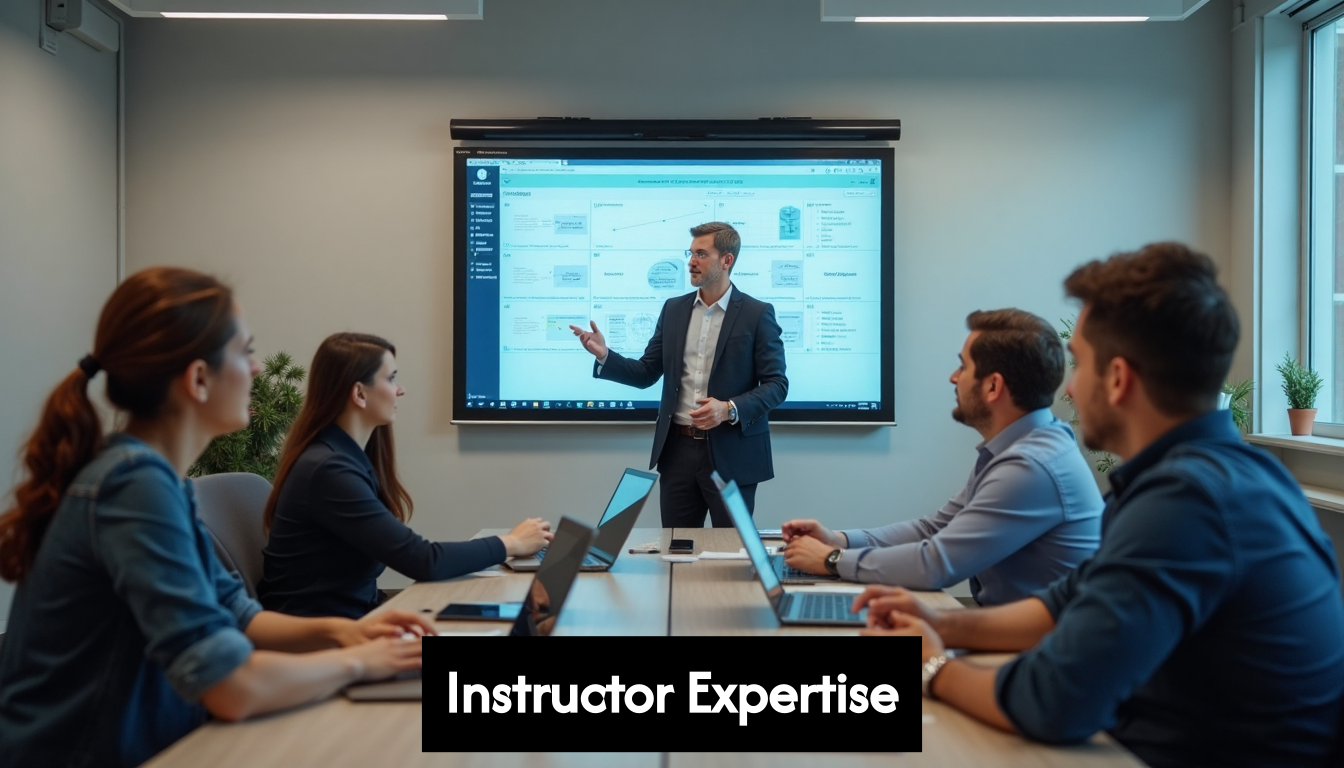 Instructor leads adult training session