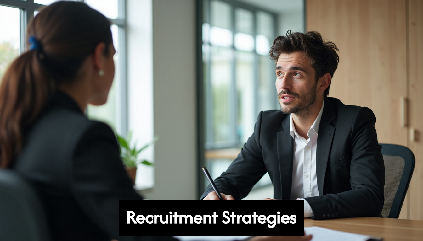 Interview in progress in contemporary office