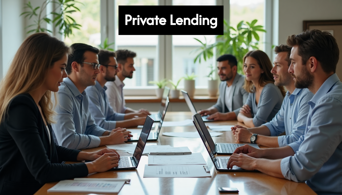 Investors meeting in modern office discussing property deals