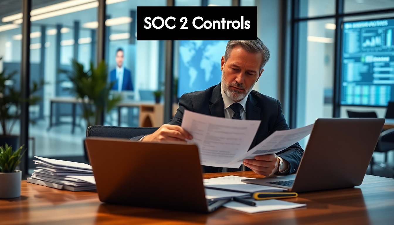 IT professional reviewing compliance policies