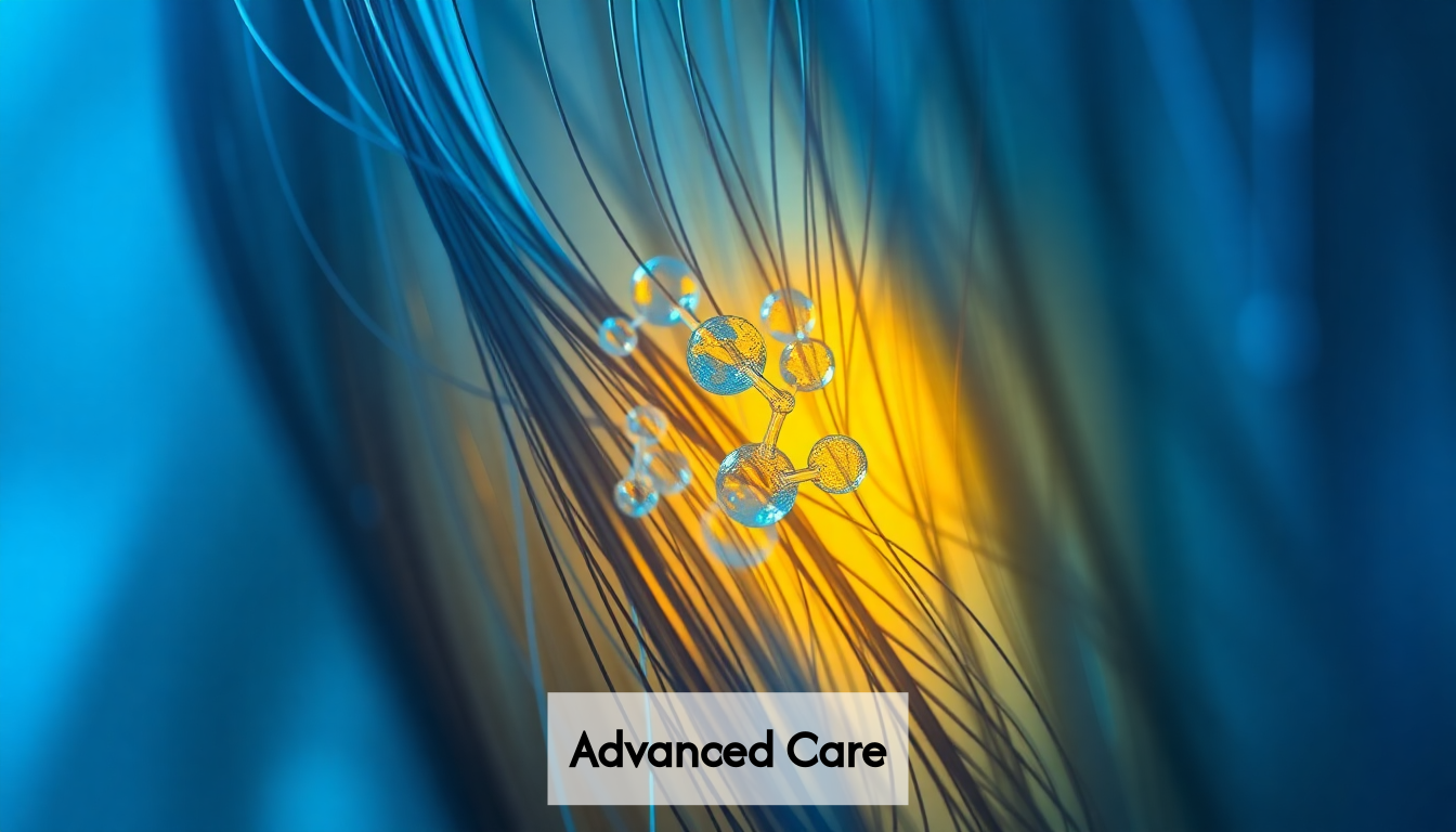 Molecular structure of hair treatment