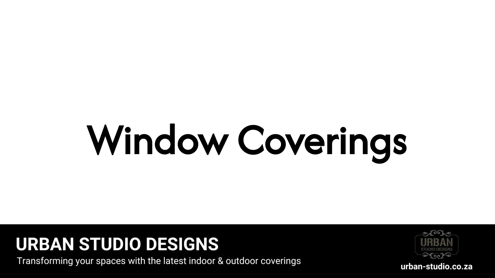 Luxury Durban living room with modern window coverings