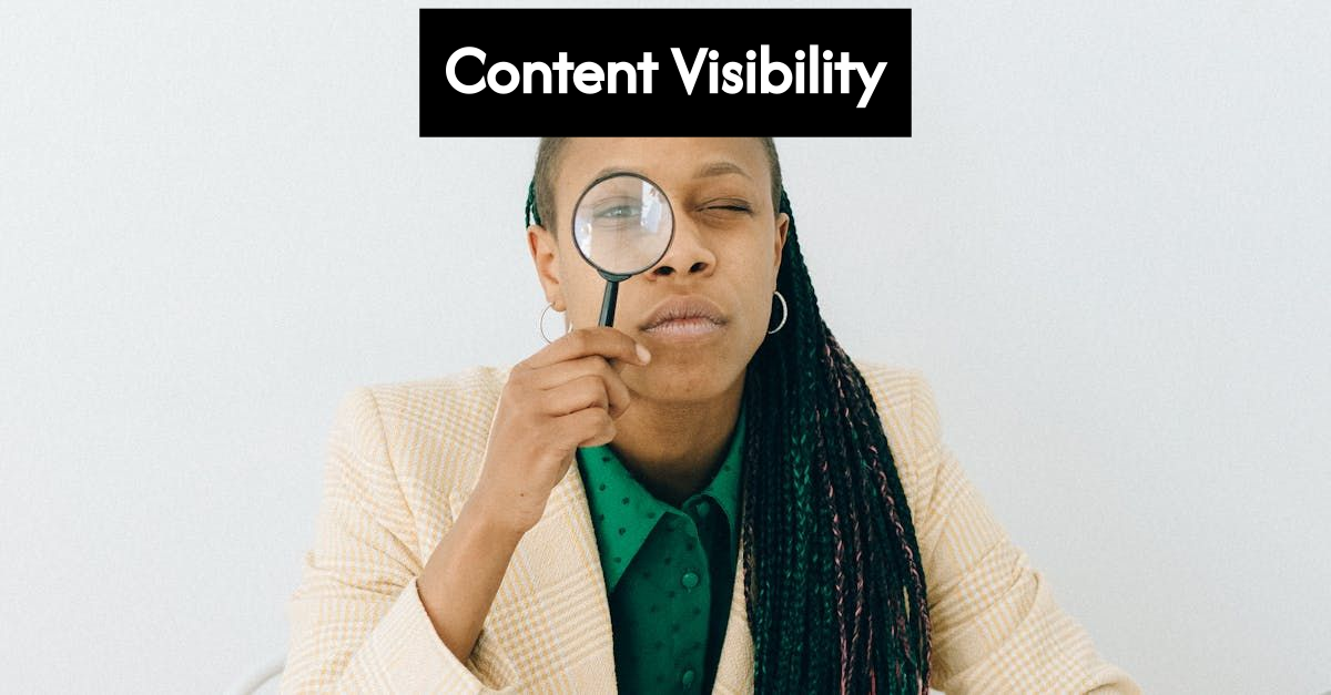 Marketer analyzing content visibility data on monitor