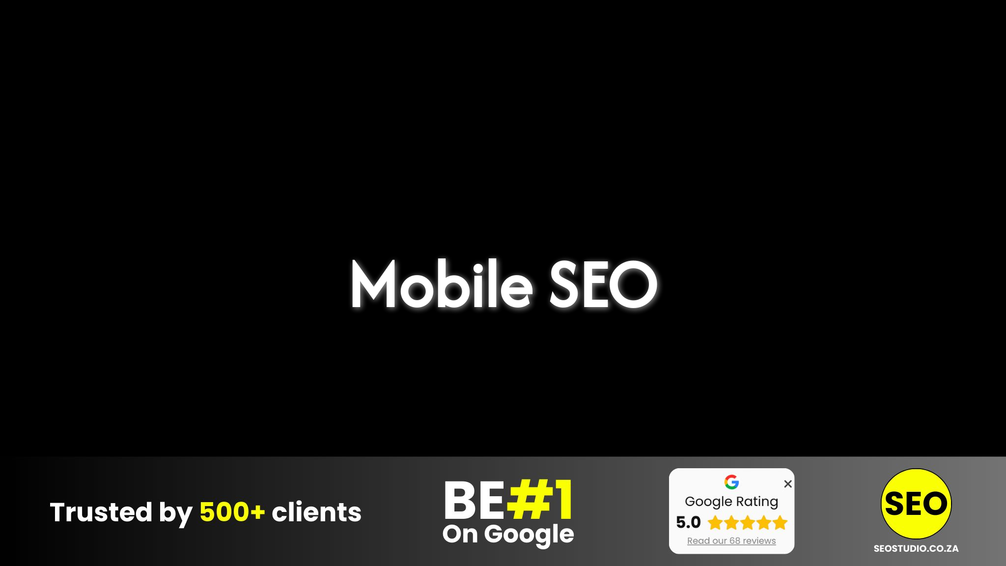 Mobile phone showing metrics for website ranking boost