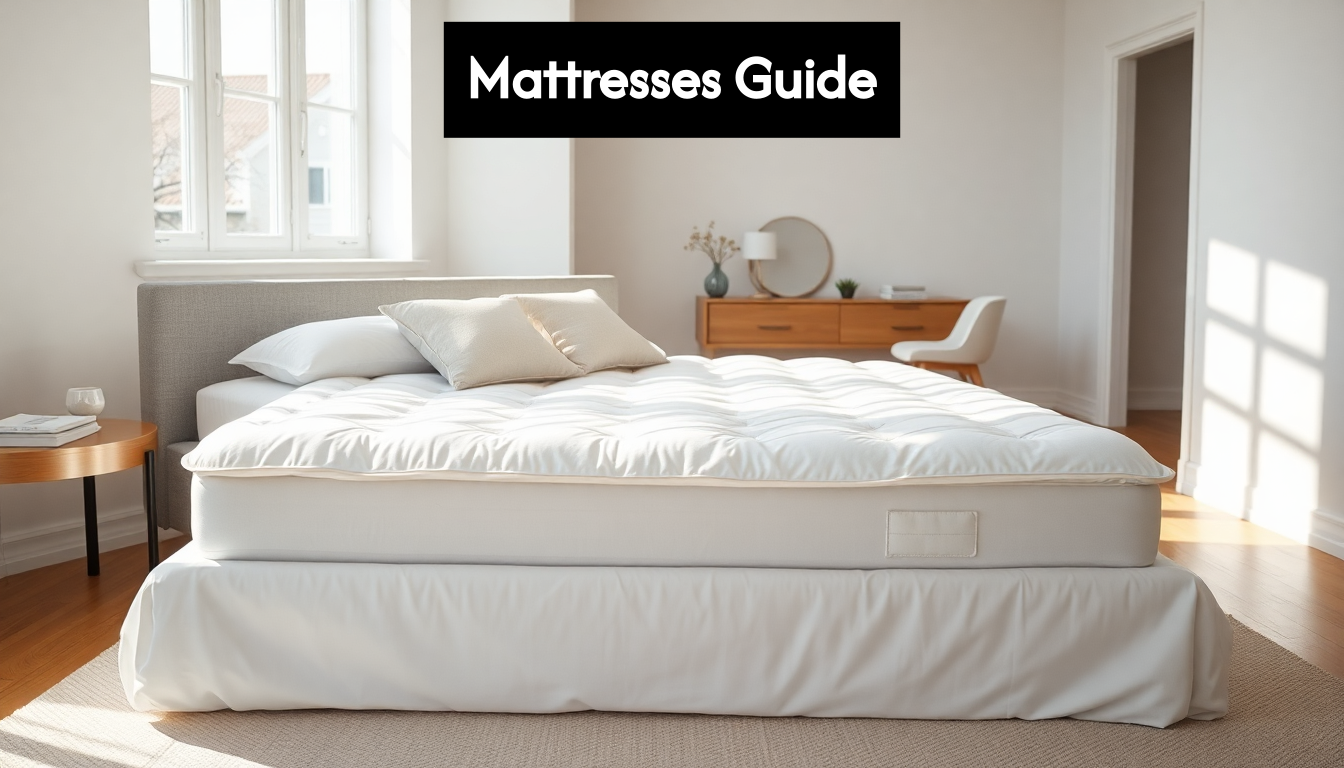 Modern bedroom with a comfortable mattress