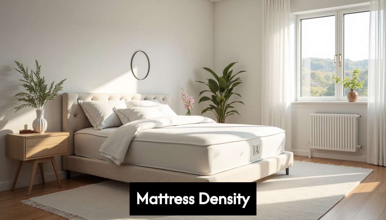 Modern bedroom with high-quality mattress