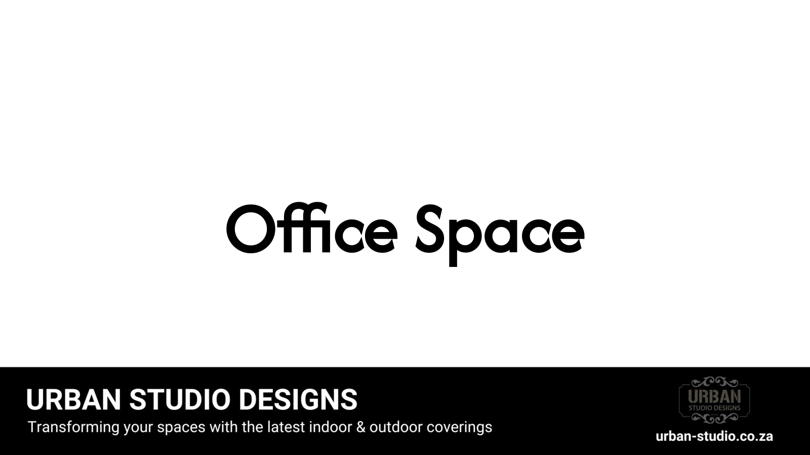 Modern office with blinds and sunlight.