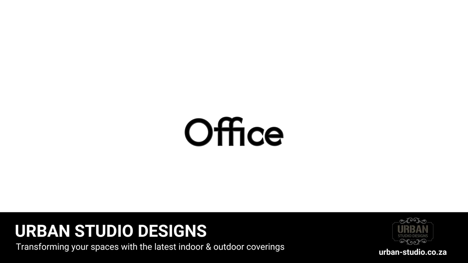 Modern office with blinds controlling light.