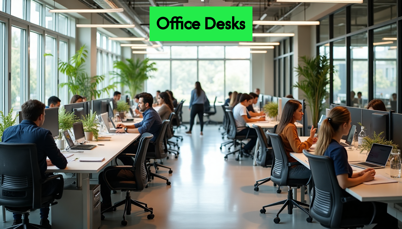 Modern South African office with different desk setups
