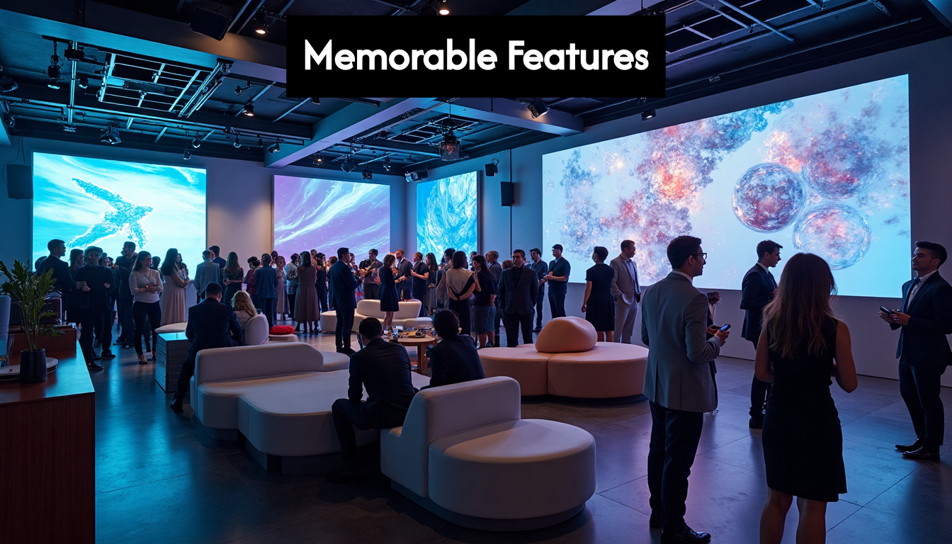 Modern venue with advanced event technology Modern venue with advanced event technology