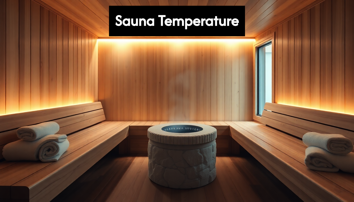 Modern wooden sauna with glowing heater