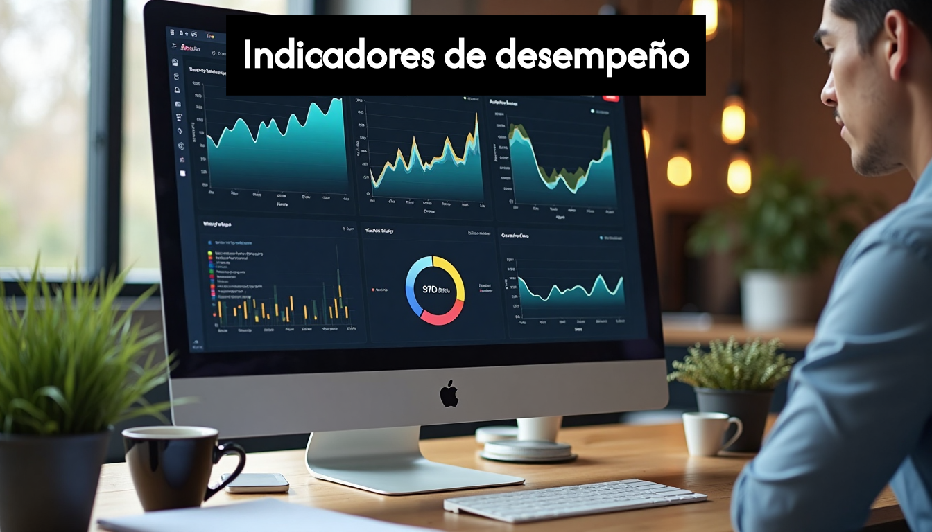 Monitor showing web app performance graphs and metrics