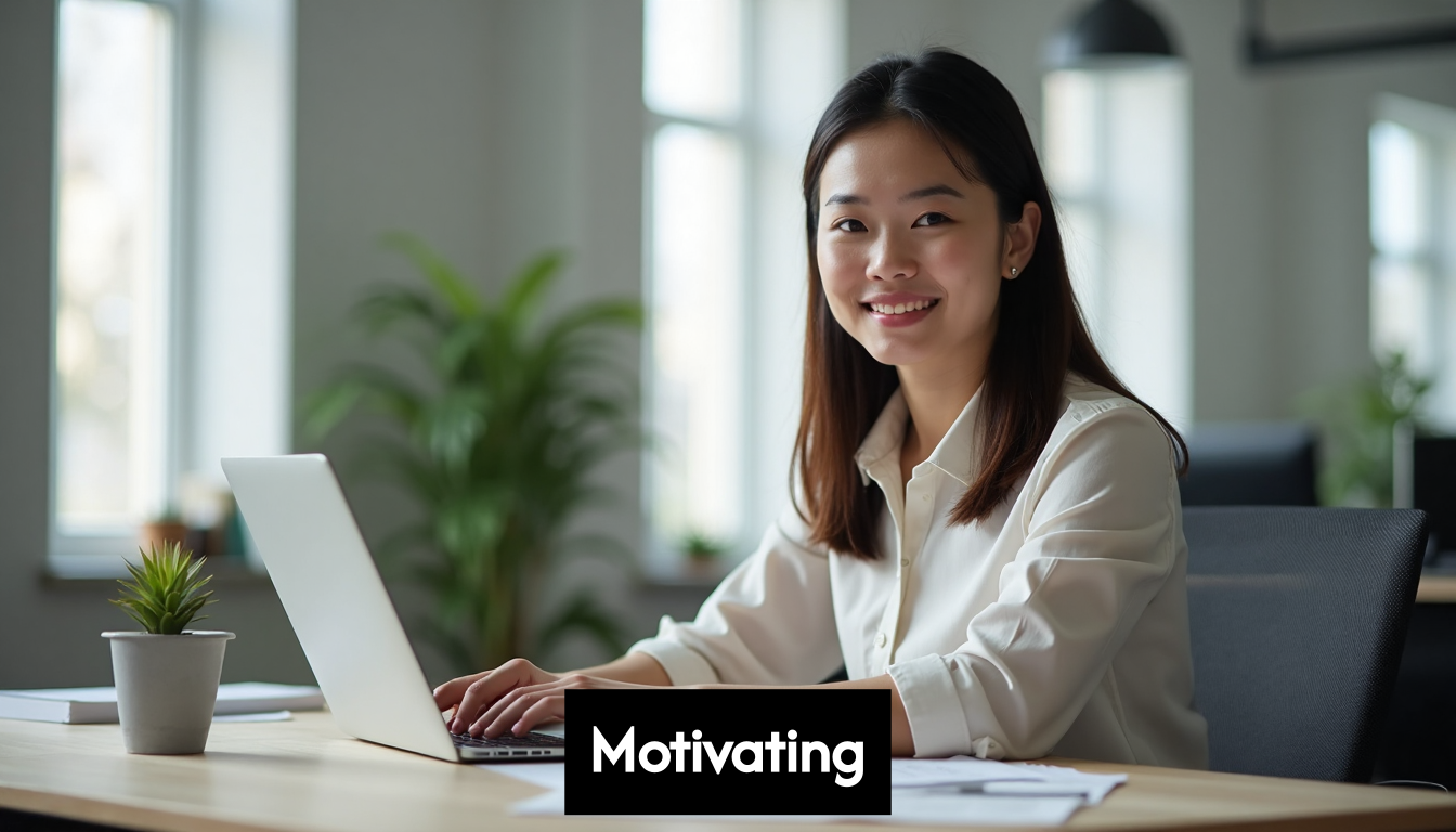 Motivated employee focused on their work at a desk.